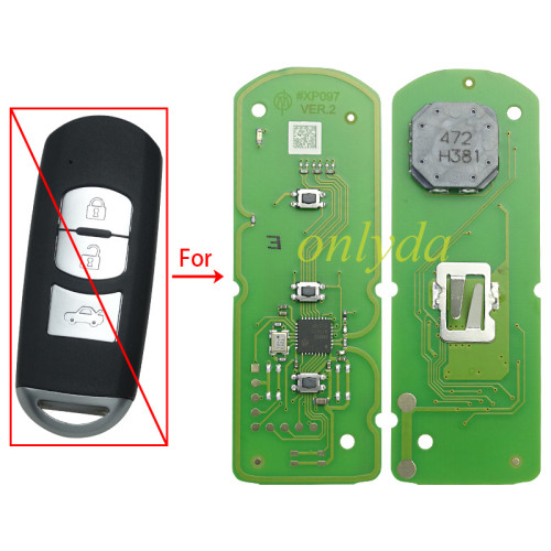 Only PCB Xhorse smart remote key for Mazda  PN: XZMZD6EN