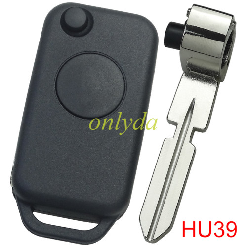 For BENZ 1 Button flip key blank without badge, pls choose the blade