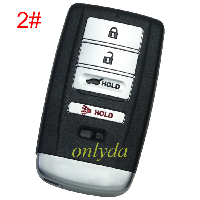 For Acura  Remote Key blank with blade, pls choose the button