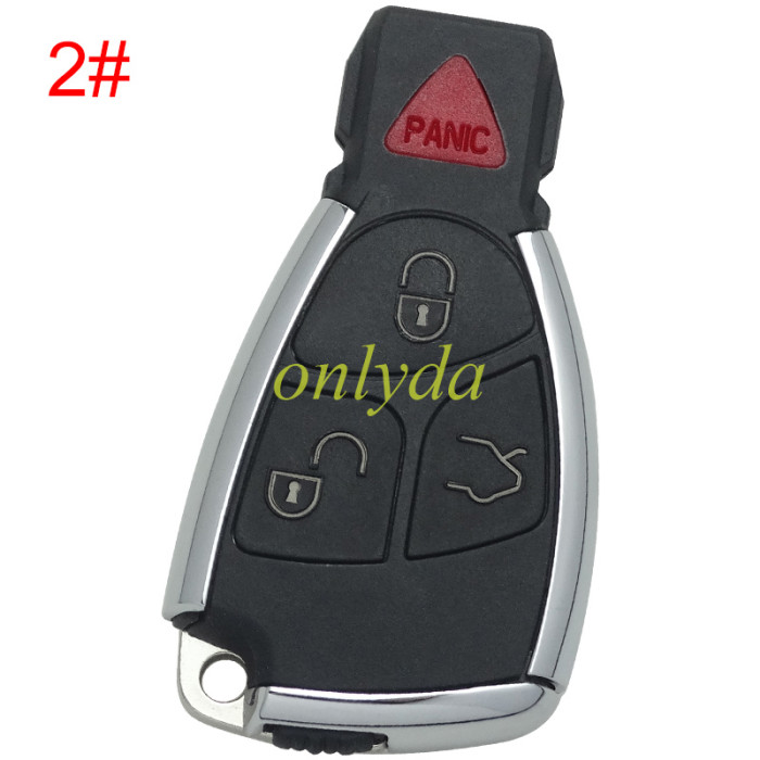 For Benz Mercedes uprade Replacement Car key shell for Class Alarm Cover w203 w211 w204  with badge, pls choose the button