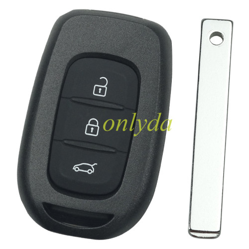 For Renault 3 button remote key blank with logo,please choose the blade