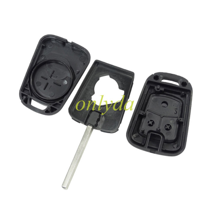 For Chevrolet  remote key blank 2B/3B with cross badge place, pls choose the button