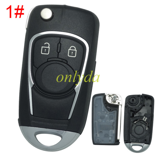 For Chevrolet  remote key blank without badge place, pls choose the button