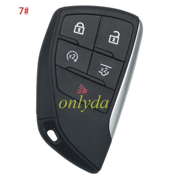 For Chevrolet 2+1/3+1/4+1/5+1 button remote key  shell (please choose button)