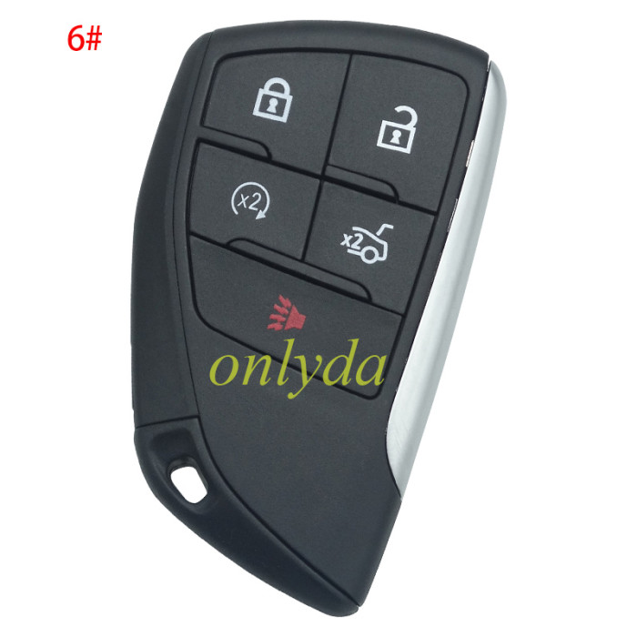 For Chevrolet 2+1/3+1/4+1/5+1 button remote key  shell (please choose button)