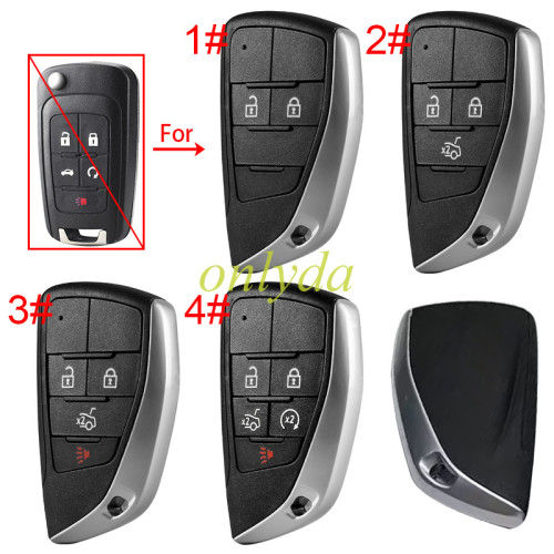 For Chevrolet  modified remote key  shell with round badge place ,please choose button