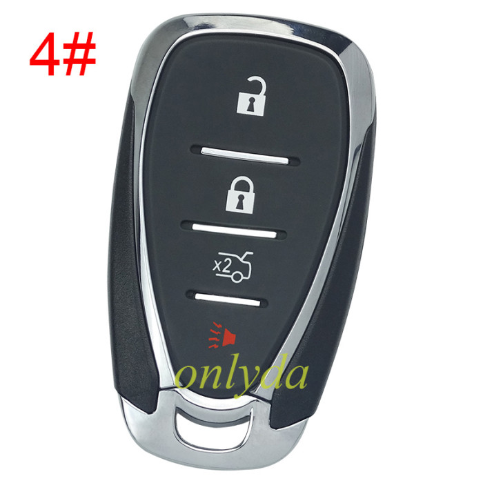 For Chevrolet  remote key blank with cross badge place, pls choose the button
