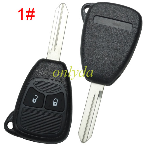 For Chrysler remote  key shell with badge place, pls choose the button