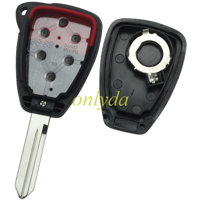 For Chrysler remote  key shell with badge place, pls choose the button