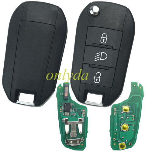 For peugeot 508 3 button  remote key  with 434MHZ with 46 chip