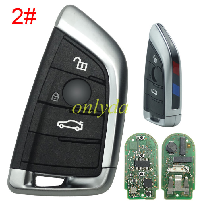 For BMW  X5 keyless 3button  remote key with PCF7953P chip-434mhz FSK