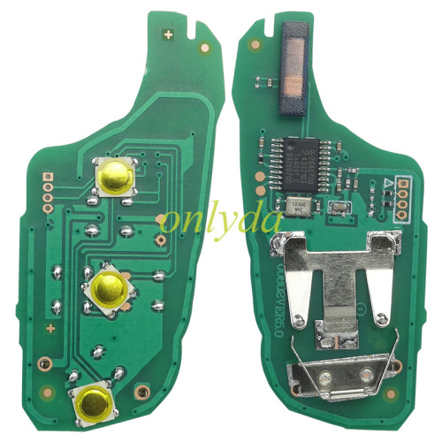 For Citroen   3 button remote key with 434mhz PCF7941 chip FSK model  HELLA 434MHZ 5FA010 354-10 9805939580 00      CMIIT ID:20DJ0339