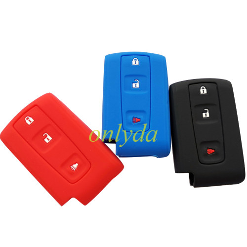 For Toyota 2+1Button silico case(Black,blue, red,pls choose color)