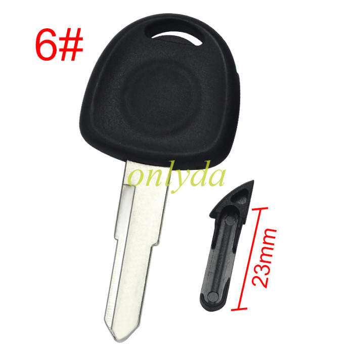 For Opel transponder key shell without badge, pls choose the blade