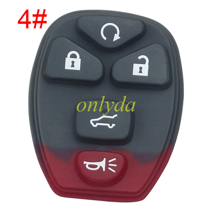 For GM remote key shell button pad, pls choose the button