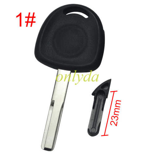 For Opel transponder key shell without badge, pls choose the blade