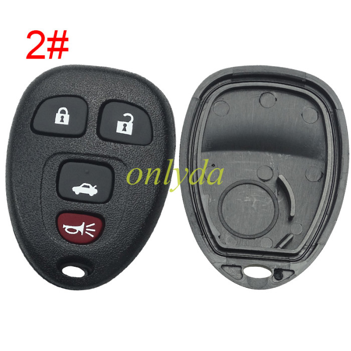For Buick remote key shell with battery holder, pls choose the button