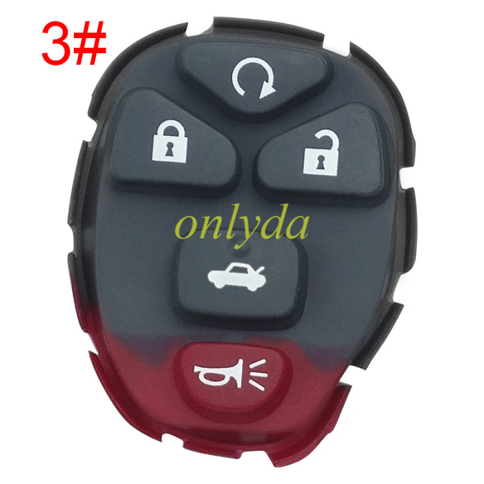 For GM remote key shell button pad, pls choose the button