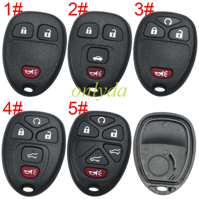 For GM remote key shell with battery holder, pls choose the button