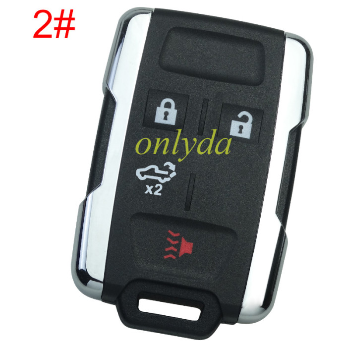 For GM remote key shell without badge place, the side part is siliver color, pls choose the button