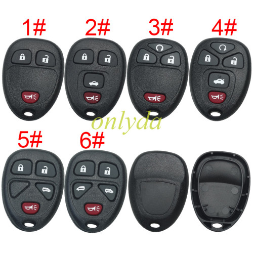 For Buick remote key shell without battery holder, pls choose the button