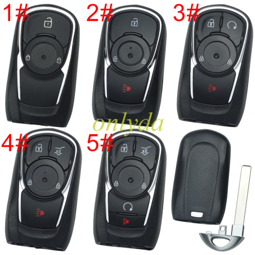 For Buick remote key shell without badge place, pls choose the button