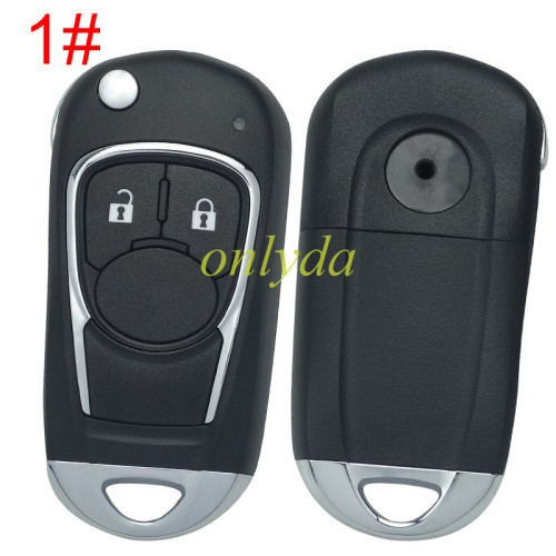 For Buick remote key shell with round badge place, pls choose the button