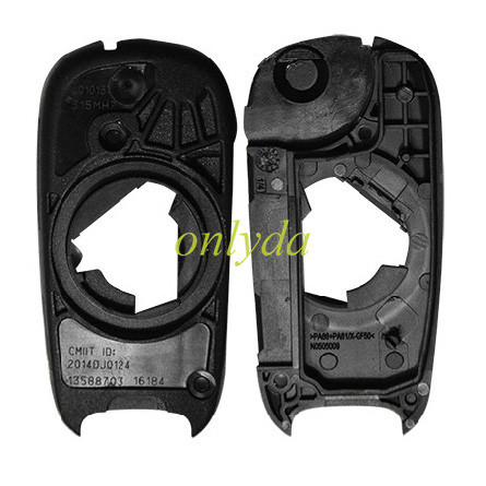 Super Stronger GTL shell for Opel 2 button flip remote key shell with HU100 blade