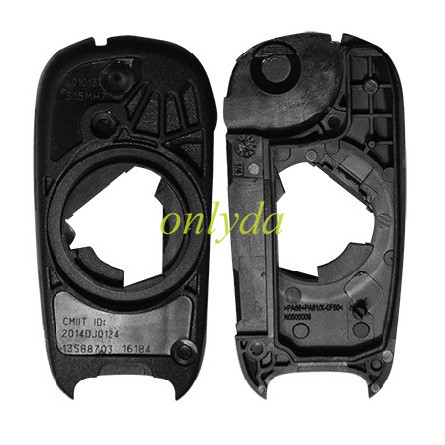 Super Stronger GTL shell for  opel 3 button flip remote key shell with HU100 blade