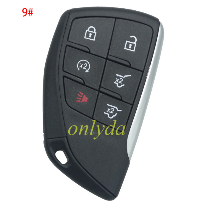 For GM 2+1/3+1/4+1/5+1 button remote key  shell (please choose button)