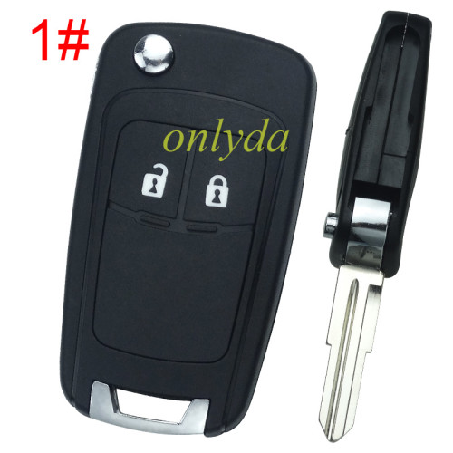 For Buick  remote key shell replacement   with round badge place,   pls choose the button