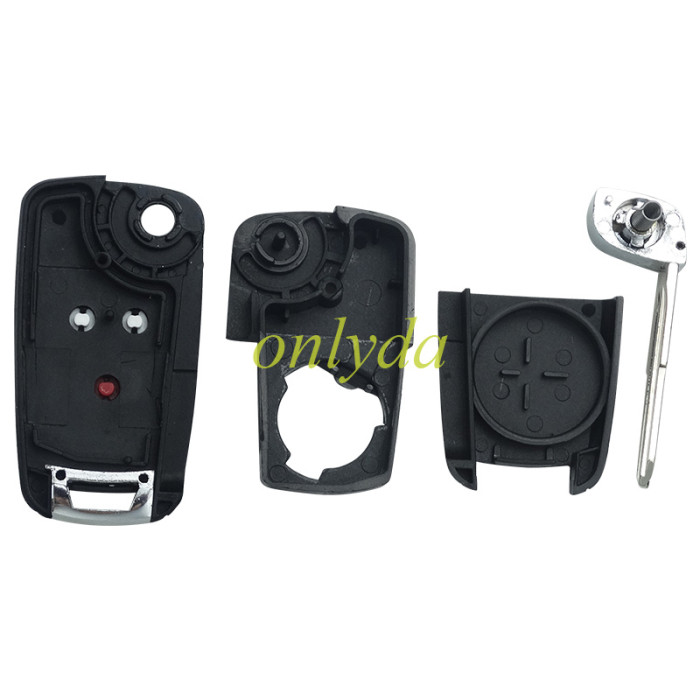 For Opel remote key shell replacement   with round badge place,   pls choose the button