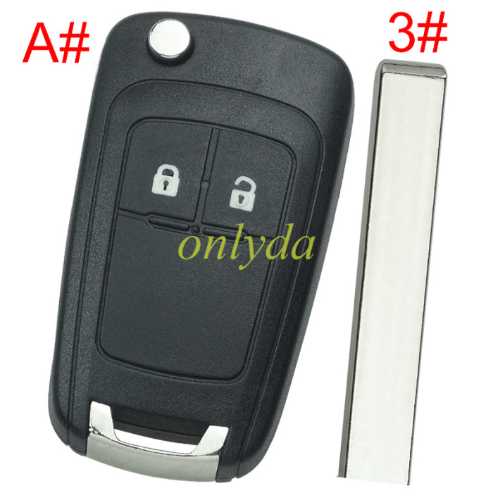 For Opel remote key shell replacement  without battery clamp with round badge place,   pls choose the button and blade