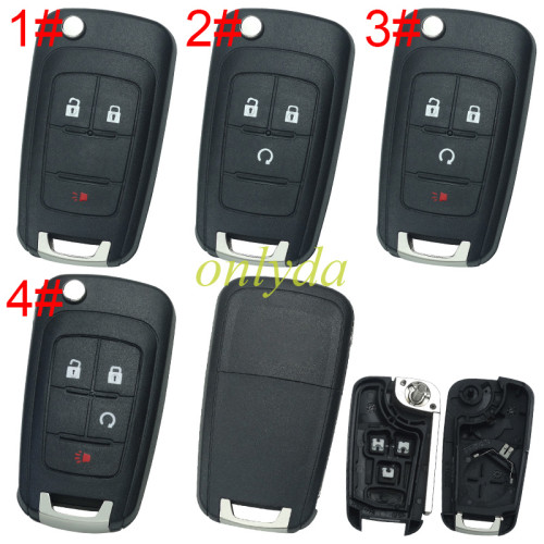 For Opel remote key blank HU100 blade without badge place, pls choose the button