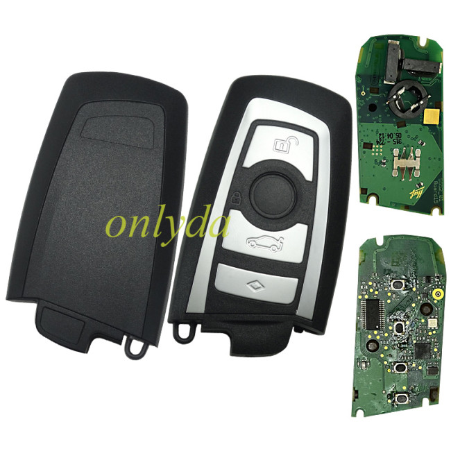 For OEM  4 button  with PCF7953P cas4+ (ews5) HUF5661 F series 49 chip with 315mhz/434mhz/868mhz remote smart key