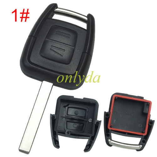 For Opel remote key shell 2button without battery holder, pls choose the blade