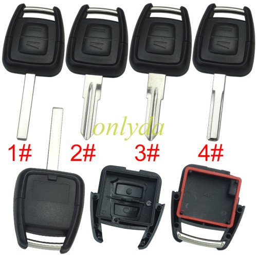 For Opel remote key shell 2button without battery holder, pls choose the blade