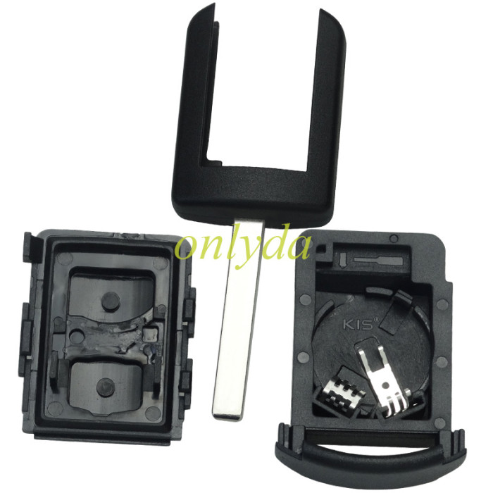 For Opel remote key shell 2button with battery holder, pls choose the blade
