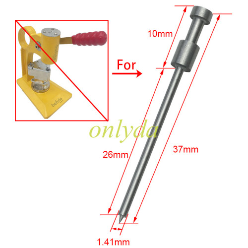 For flip key pin remover jig for Bafute remover  length 37.27mm