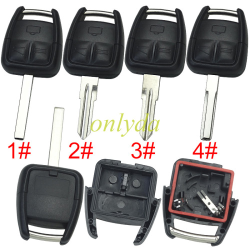 For Opel remote key shell 3button with battery holder, pls choose the blade