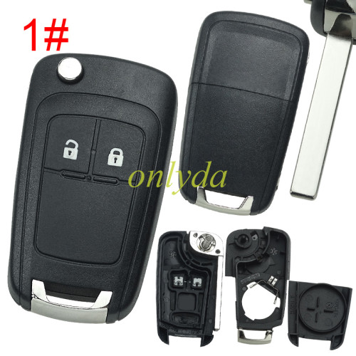 For Opel remote key shell with original badge place, blade HU100. pls choose the button