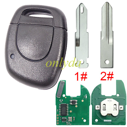 For Renault 1 button remote with original PCF7947AT chip 434mhz, for Renault Clio 2 after 2002 year ,please choose the blade
