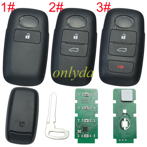 For for aftermarket  Toyota  YARIS  COMPUTER S/A ELECTRICAL KEY 433  4A chip   1 # PH434400-0290 AT2 PN:  89994-BZ0411 2# PH434400-0211 TT3 89994-BZ170-J1 3#  Perodua ATIVA PH434400-0152 P4 89994-BZ050-J1