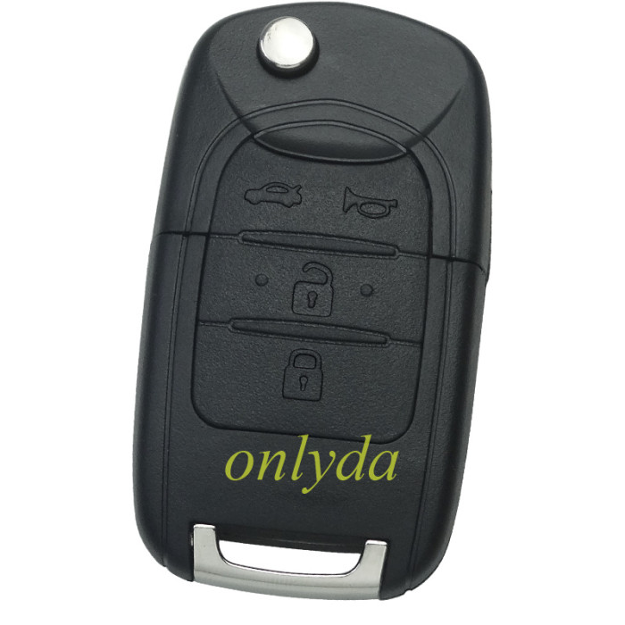 For Chevrolet 4 button remote key shell with cross badge, pls choose the blade