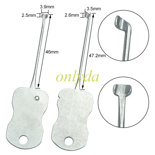 HUK 2IN1 SET Practice Locksmith repair Tools For House/door lock Professional locksmith for small lock hole