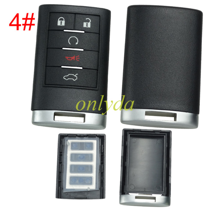 Super Stronger GTL shell for Cadillac remote key shell without blade, without badge place, pls choose the button type