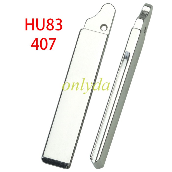 For Citroen flip remote replacement key shell,blade HU83 with battery clamp with badge place,pls choose the button