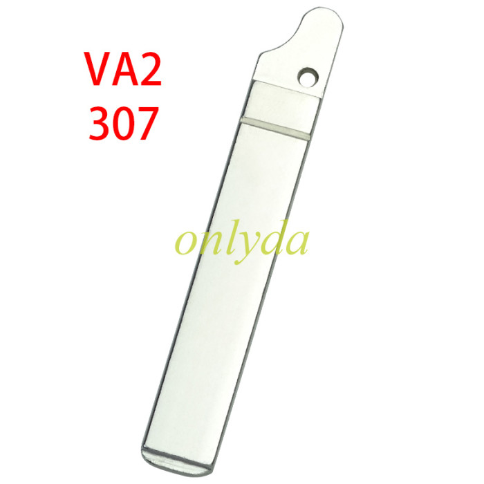 For Citroen flip remote replacement key shell,blade VA2-with battery clamp with logo place,pls choose the button