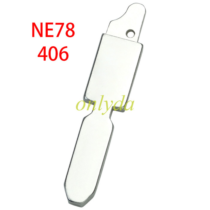 For Peugeot flip remote replacement key shell,blade NE78-without battery clamp without badge,pls choose the button