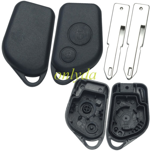 For Citroen 2 button remote  key blank (with battery part without badge) NE73 blade